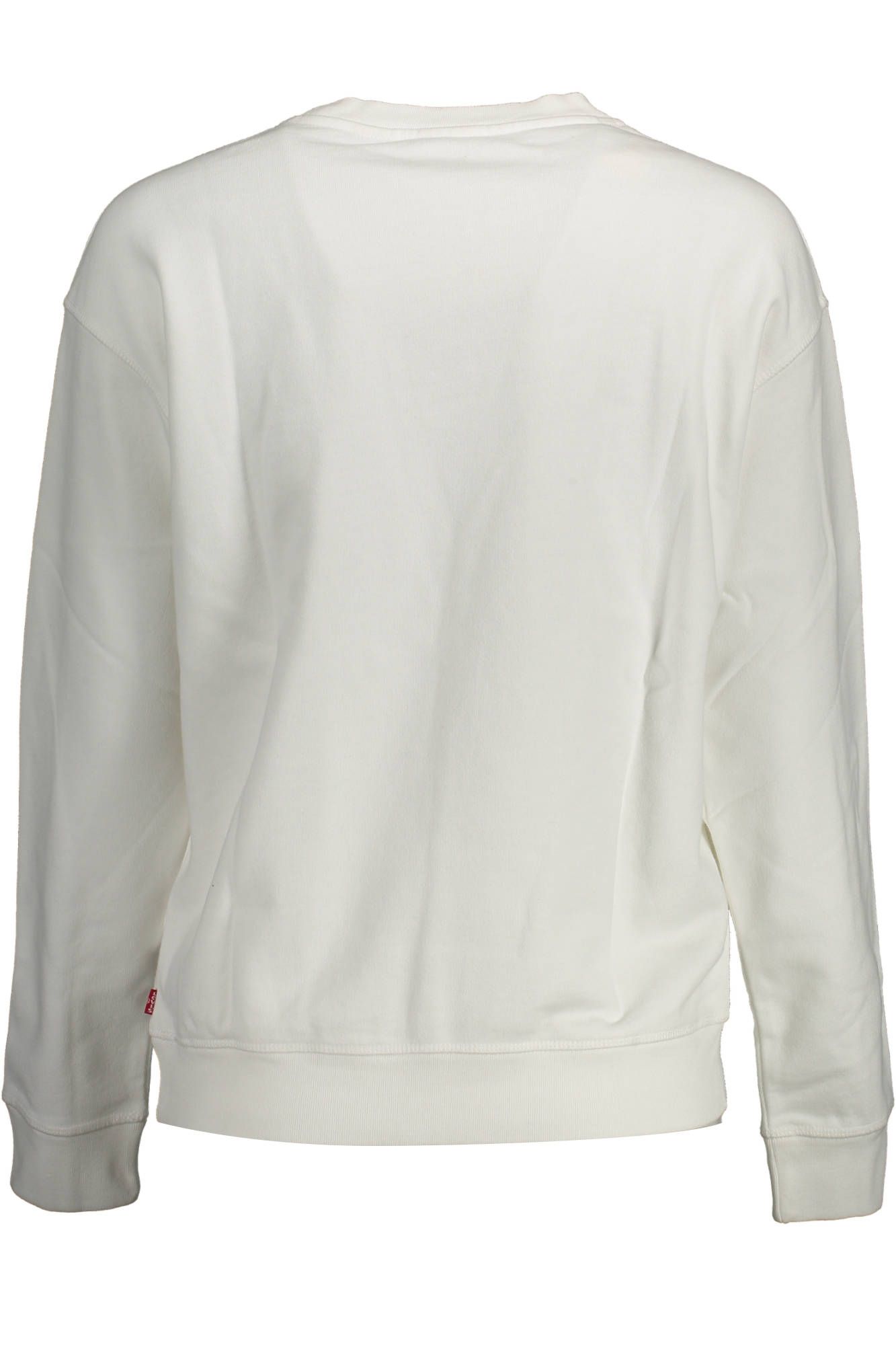 Levi's Women's White Cotton Round Neck Sweater