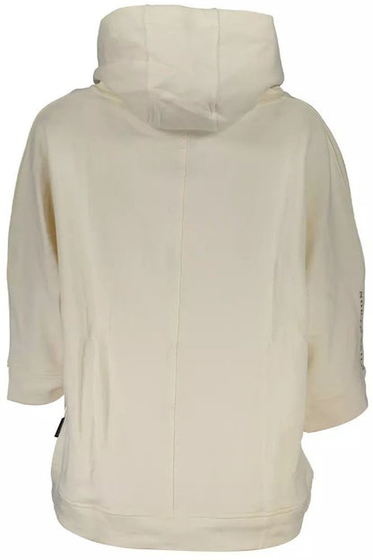 North Sails Women's White Cotton Sweater Hoodie