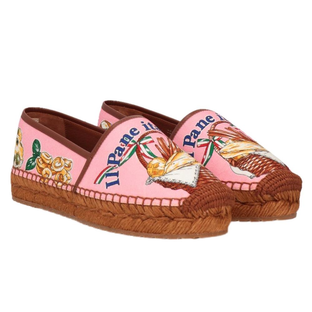 Chic Canvas and Wicker Espadrille Slippers