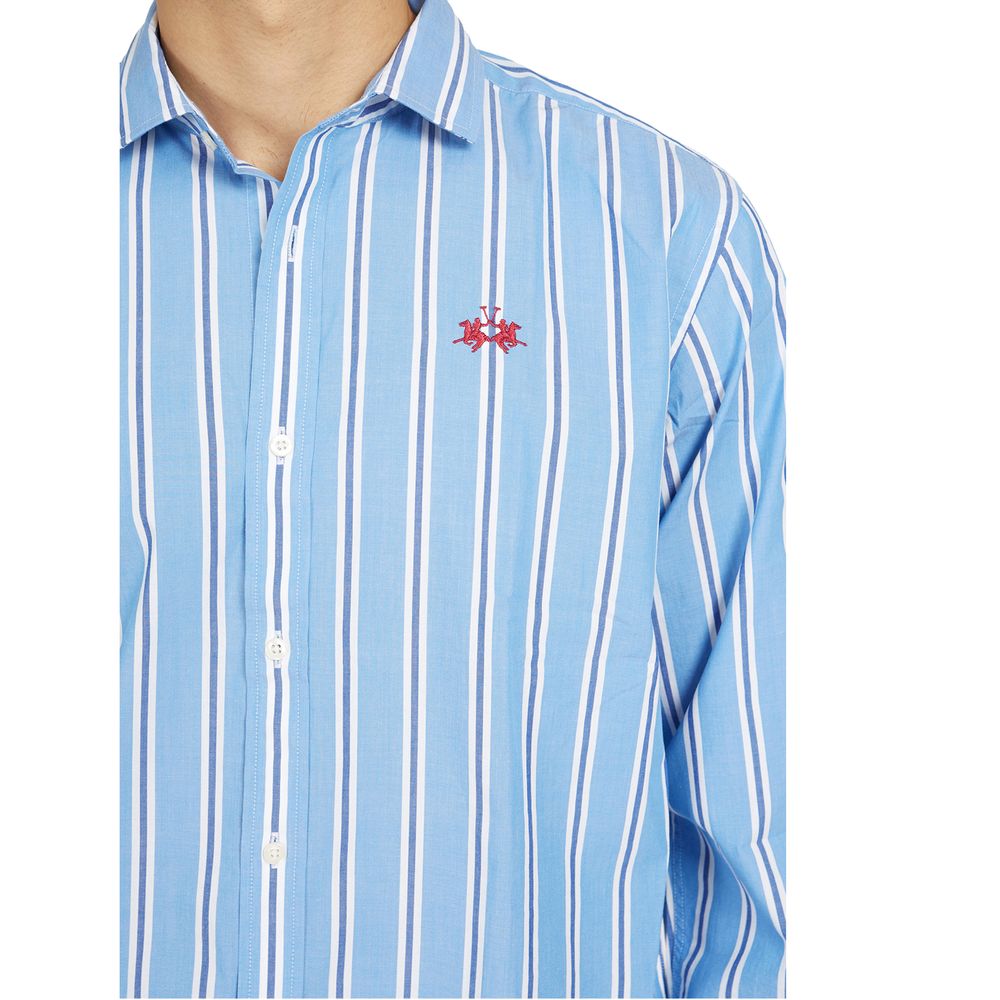 Elegant Striped Cotton Poplin Shirt