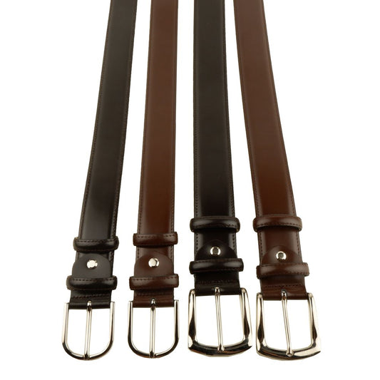 Elegant Milano Leather Belt Quartet