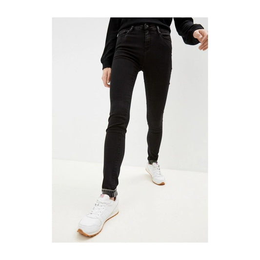 Elegant Black Stretch Slim Jeans
