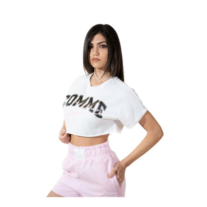 Comme Des Fuckdown Women's Pink Cotton Short