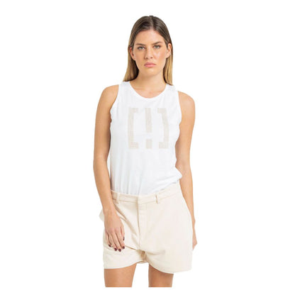 Imperfect Women's White Logo T-Shirt Vest