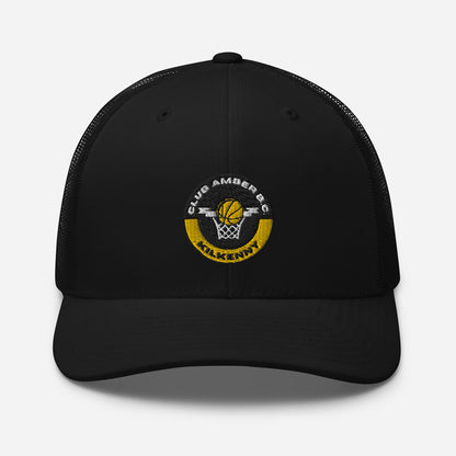 Club Amber Basketball Kilkenny Trucker Cap - Designed by Moon Behind The Hill Available to Buy at a Discounted Price on Moon Behind The Hill Online Designer Discount Store