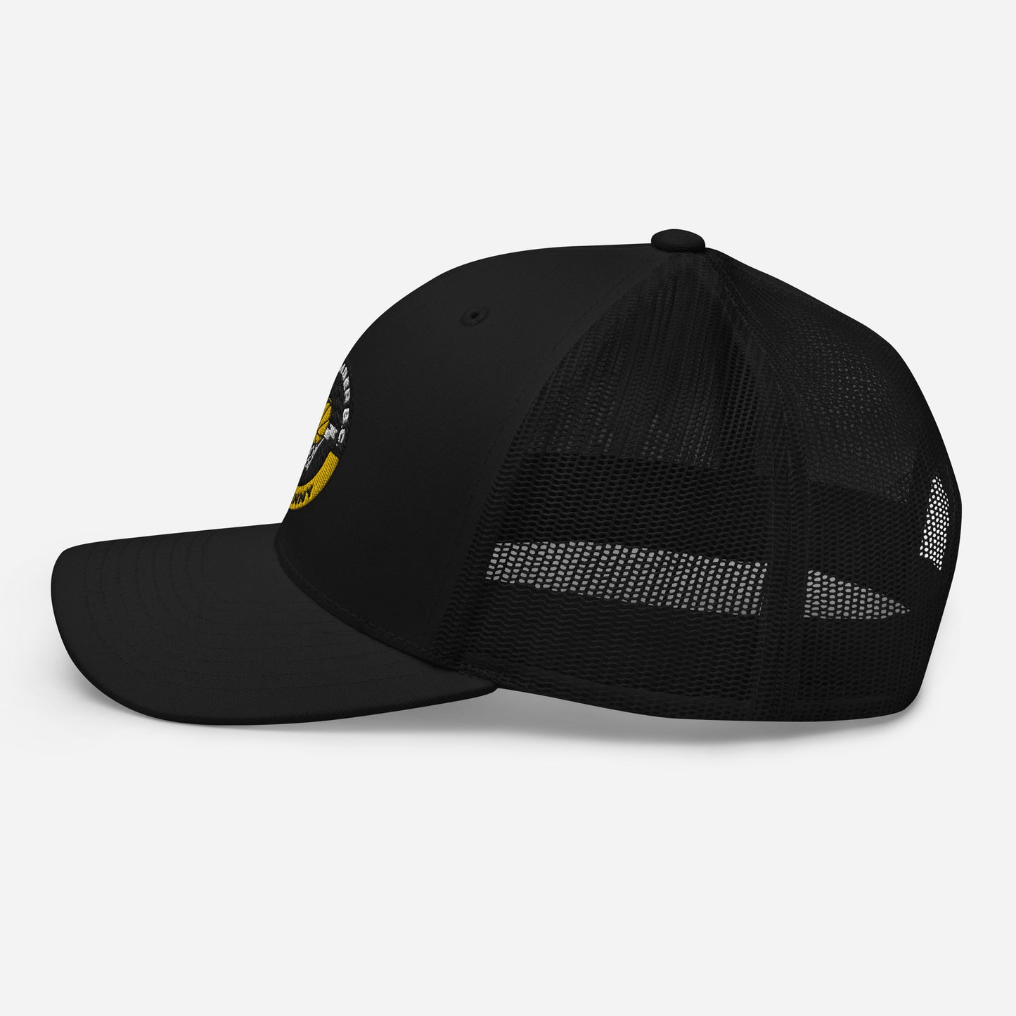 Club Amber Basketball Kilkenny Trucker Cap - Designed by Moon Behind The Hill Available to Buy at a Discounted Price on Moon Behind The Hill Online Designer Discount Store