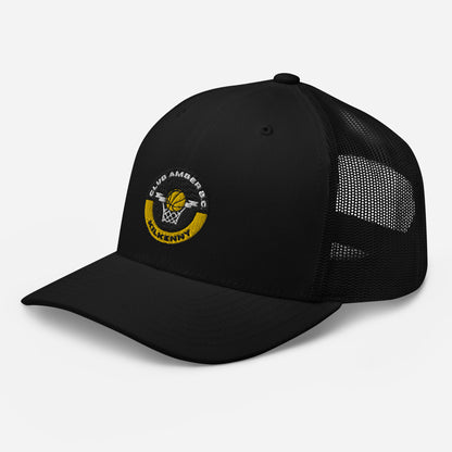 Club Amber Basketball Kilkenny Trucker Cap - Designed by Moon Behind The Hill Available to Buy at a Discounted Price on Moon Behind The Hill Online Designer Discount Store