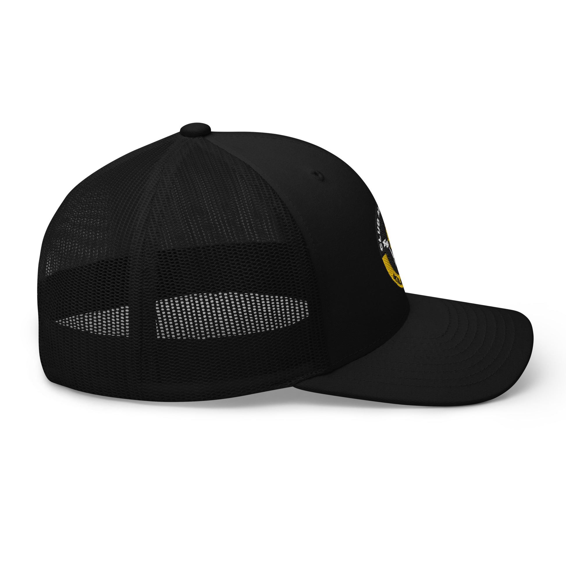 Club Amber Basketball Kilkenny Trucker Cap - Designed by Moon Behind The Hill Available to Buy at a Discounted Price on Moon Behind The Hill Online Designer Discount Store
