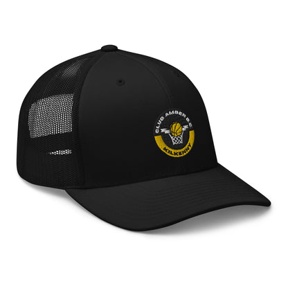 Club Amber Basketball Kilkenny Trucker Cap - Designed by Moon Behind The Hill Available to Buy at a Discounted Price on Moon Behind The Hill Online Designer Discount Store