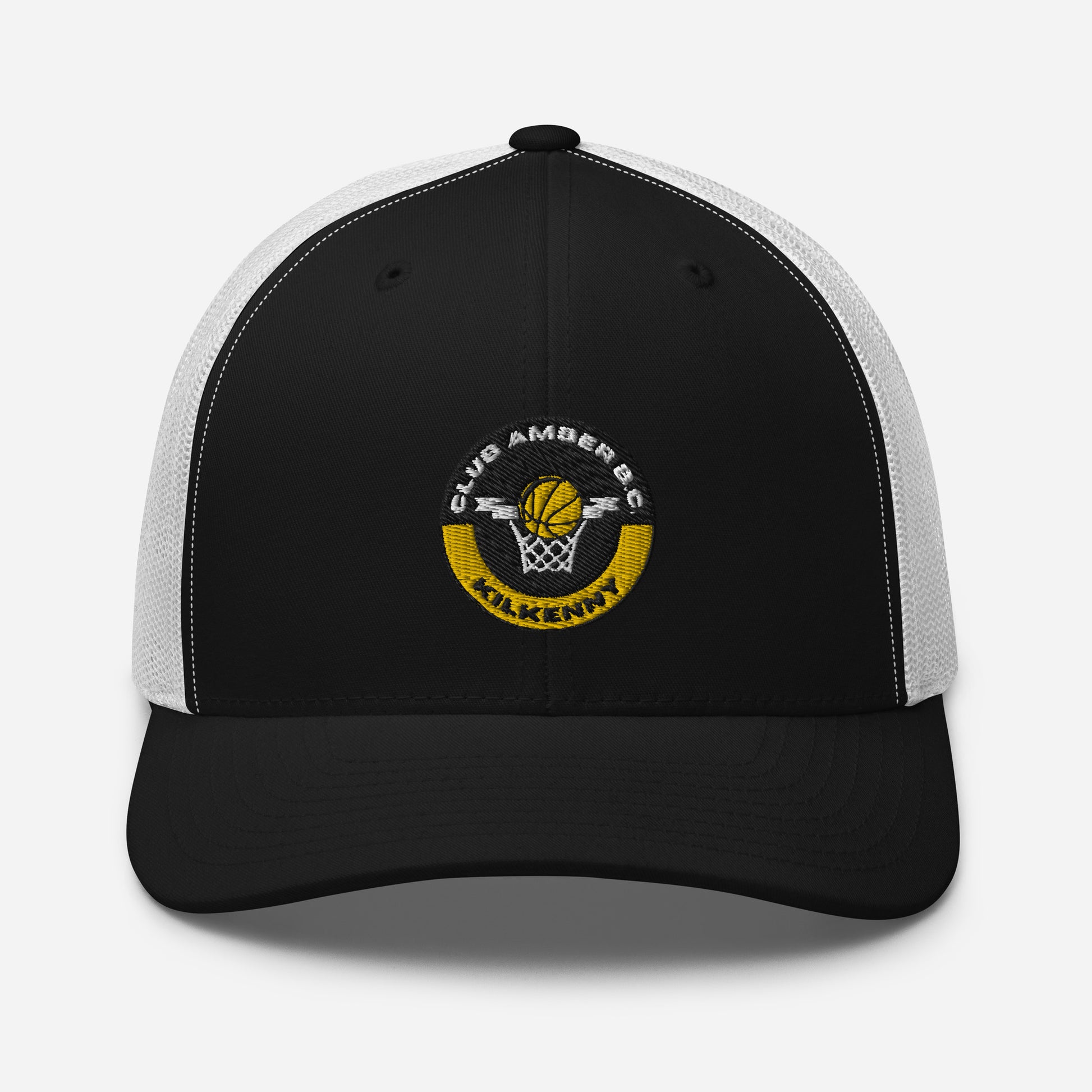 Club Amber Basketball Kilkenny Trucker Cap - Designed by Moon Behind The Hill Available to Buy at a Discounted Price on Moon Behind The Hill Online Designer Discount Store