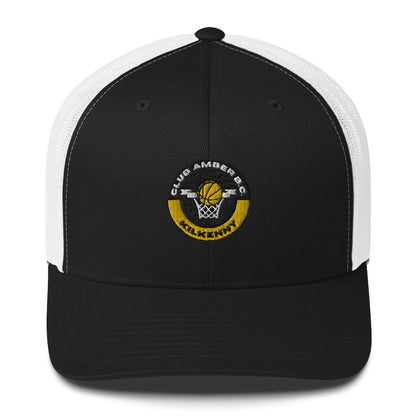 Club Amber Basketball Kilkenny Trucker Cap - Designed by Moon Behind The Hill Available to Buy at a Discounted Price on Moon Behind The Hill Online Designer Discount Store