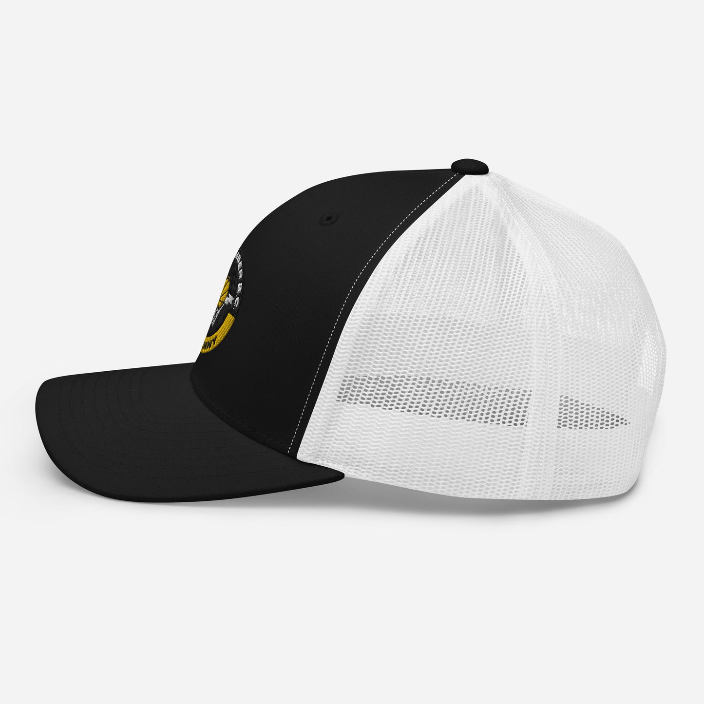 Club Amber Basketball Kilkenny Trucker Cap - Designed by Moon Behind The Hill Available to Buy at a Discounted Price on Moon Behind The Hill Online Designer Discount Store