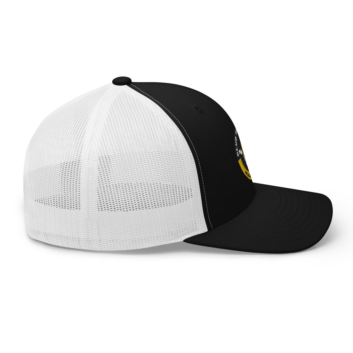 Club Amber Basketball Kilkenny Trucker Cap - Designed by Moon Behind The Hill Available to Buy at a Discounted Price on Moon Behind The Hill Online Designer Discount Store