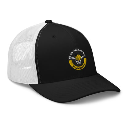 Club Amber Basketball Kilkenny Trucker Cap - Designed by Moon Behind The Hill Available to Buy at a Discounted Price on Moon Behind The Hill Online Designer Discount Store