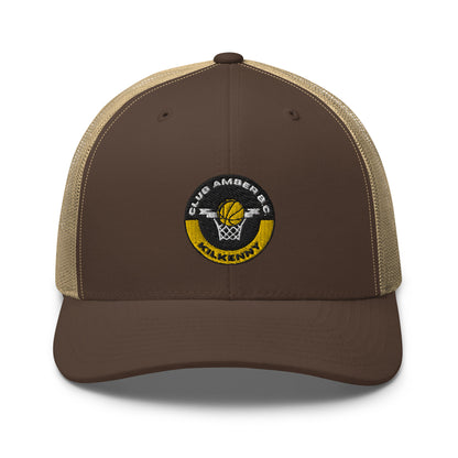 Club Amber Basketball Kilkenny Trucker Cap - Designed by Moon Behind The Hill Available to Buy at a Discounted Price on Moon Behind The Hill Online Designer Discount Store
