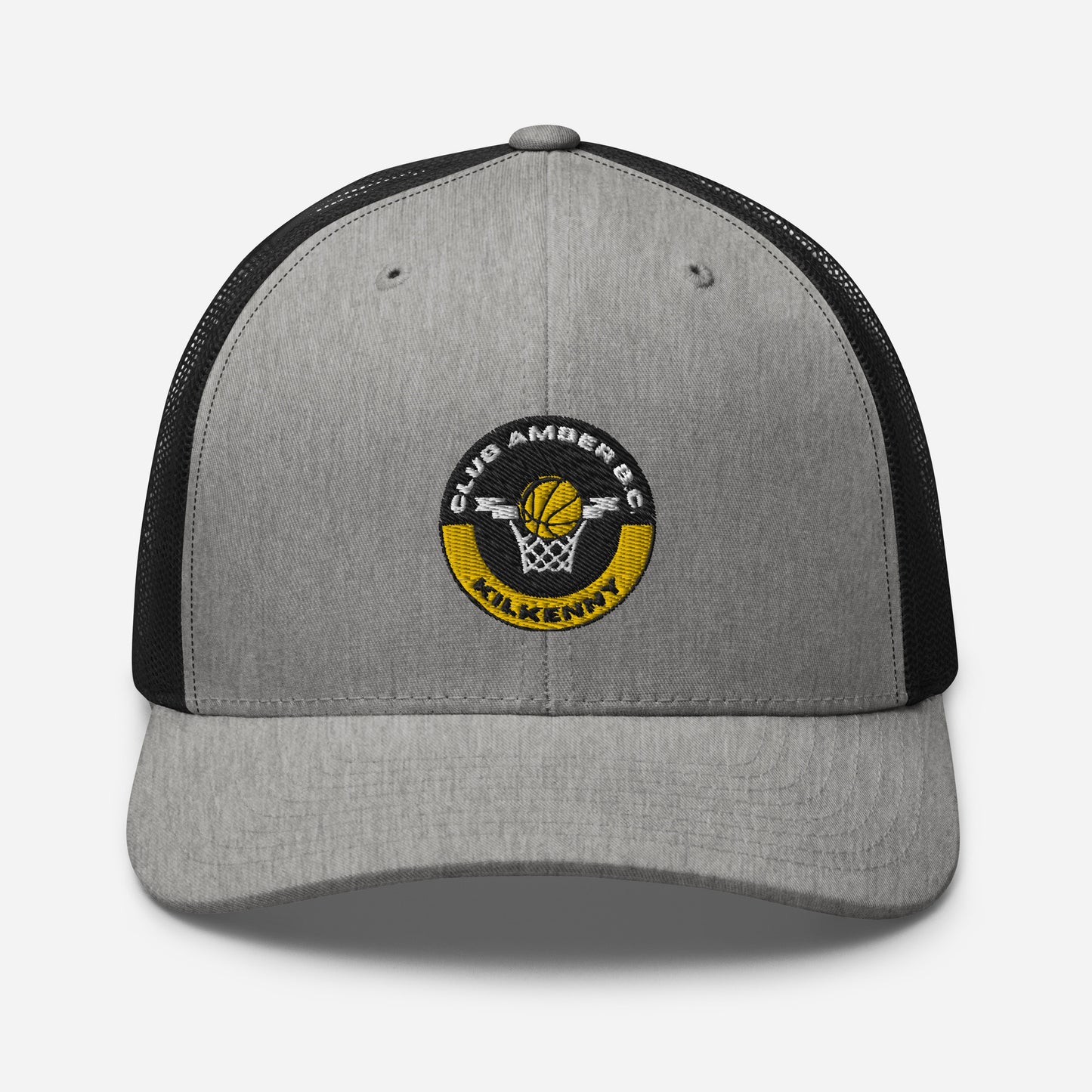Club Amber Basketball Kilkenny Trucker Cap - Designed by Moon Behind The Hill Available to Buy at a Discounted Price on Moon Behind The Hill Online Designer Discount Store
