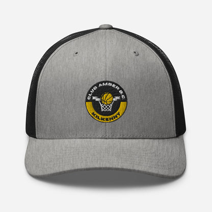 Club Amber Basketball Kilkenny Trucker Cap - Designed by Moon Behind The Hill Available to Buy at a Discounted Price on Moon Behind The Hill Online Designer Discount Store