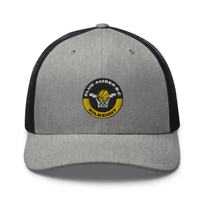 Club Amber Basketball Kilkenny Trucker Cap - Designed by Moon Behind The Hill Available to Buy at a Discounted Price on Moon Behind The Hill Online Designer Discount Store