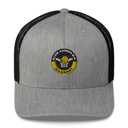 Club Amber Basketball Kilkenny Trucker Cap - Designed by Moon Behind The Hill Available to Buy at a Discounted Price on Moon Behind The Hill Online Designer Discount Store