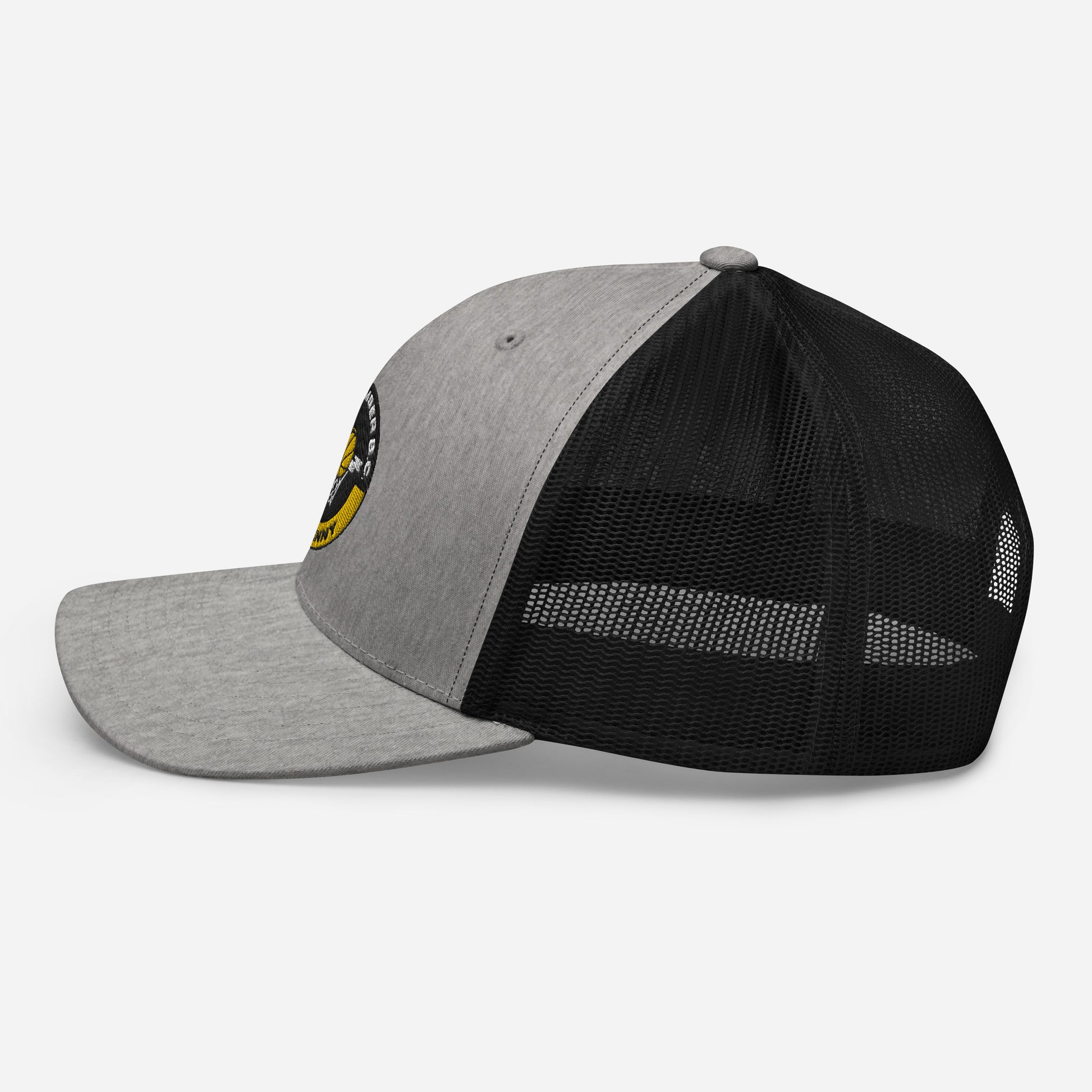 Club Amber Basketball Kilkenny Trucker Cap - Designed by Moon Behind The Hill Available to Buy at a Discounted Price on Moon Behind The Hill Online Designer Discount Store