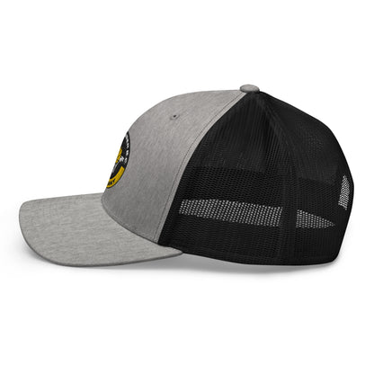 Club Amber Basketball Kilkenny Trucker Cap - Designed by Moon Behind The Hill Available to Buy at a Discounted Price on Moon Behind The Hill Online Designer Discount Store