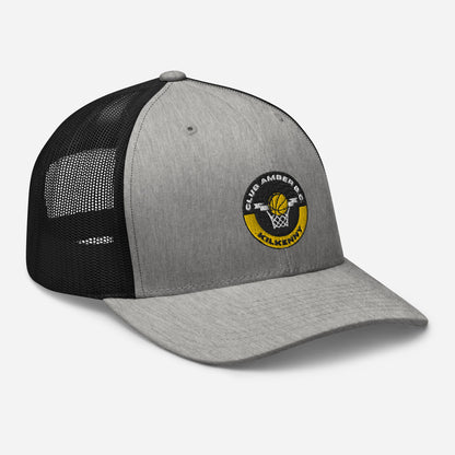 Club Amber Basketball Kilkenny Trucker Cap - Designed by Moon Behind The Hill Available to Buy at a Discounted Price on Moon Behind The Hill Online Designer Discount Store