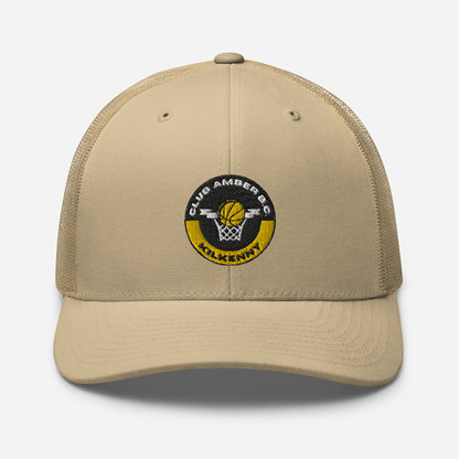 Club Amber Basketball Kilkenny Trucker Cap - Designed by Moon Behind The Hill Available to Buy at a Discounted Price on Moon Behind The Hill Online Designer Discount Store