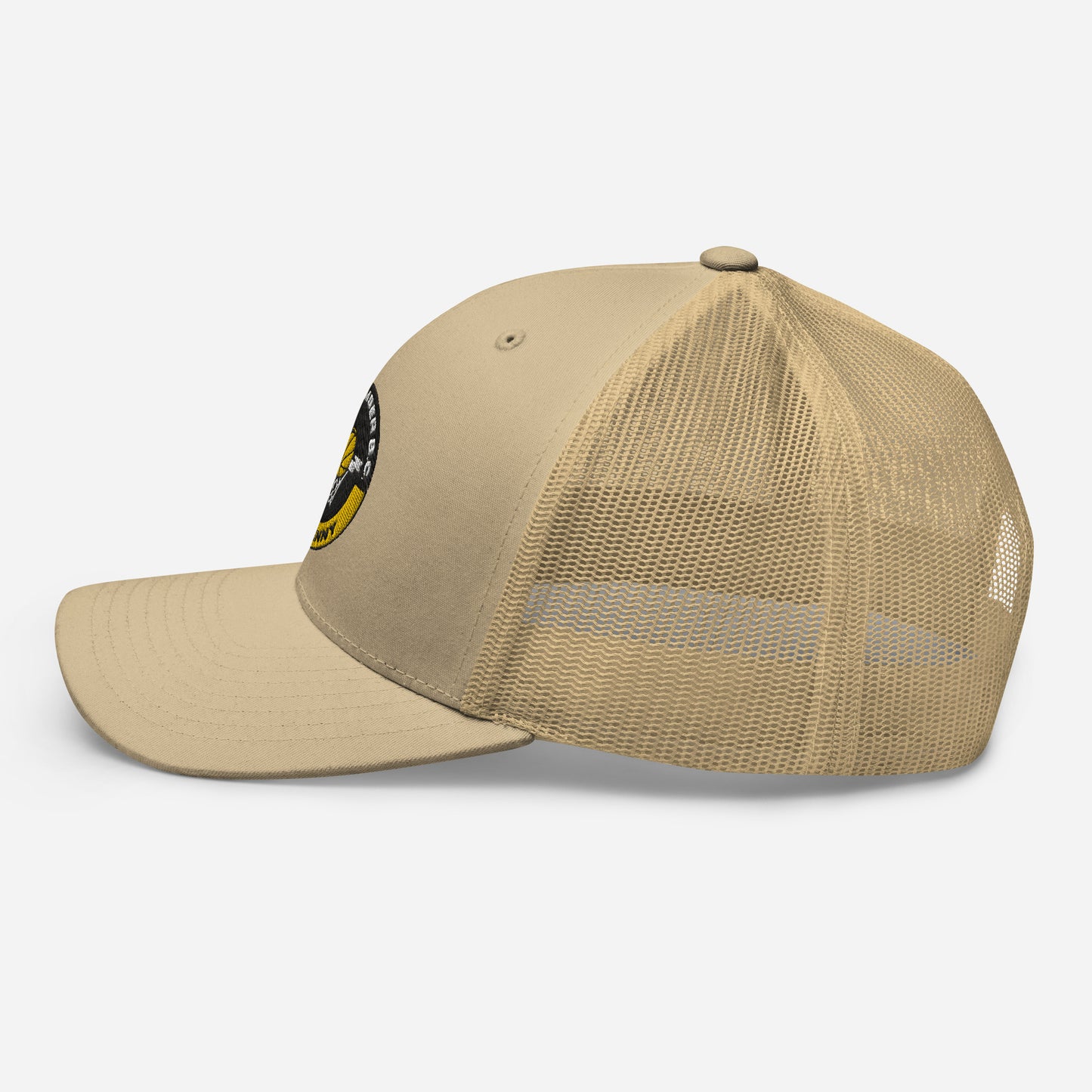 Club Amber Basketball Kilkenny Trucker Cap - Designed by Moon Behind The Hill Available to Buy at a Discounted Price on Moon Behind The Hill Online Designer Discount Store