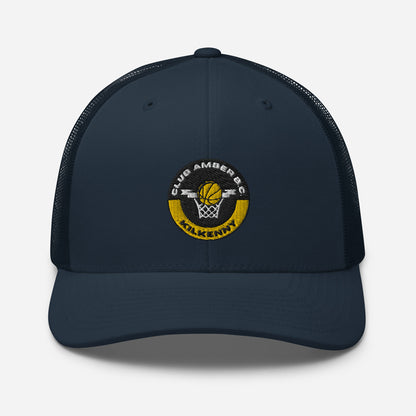 Club Amber Basketball Kilkenny Trucker Cap - Designed by Moon Behind The Hill Available to Buy at a Discounted Price on Moon Behind The Hill Online Designer Discount Store
