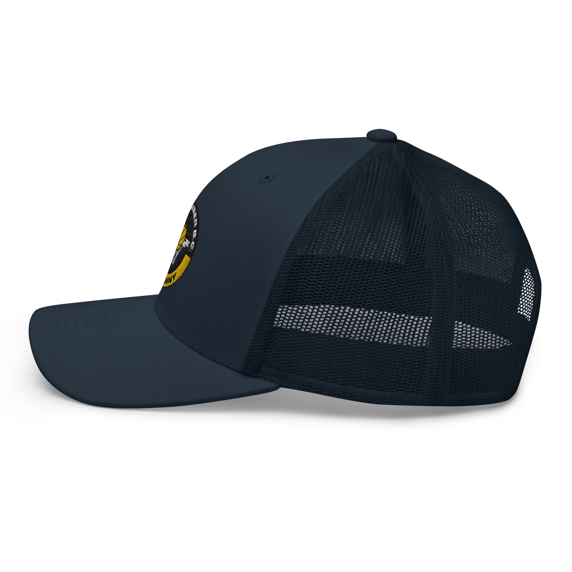 Club Amber Basketball Kilkenny Trucker Cap - Designed by Moon Behind The Hill Available to Buy at a Discounted Price on Moon Behind The Hill Online Designer Discount Store