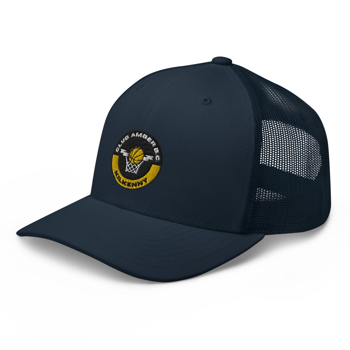 Club Amber Basketball Kilkenny Trucker Cap - Designed by Moon Behind The Hill Available to Buy at a Discounted Price on Moon Behind The Hill Online Designer Discount Store