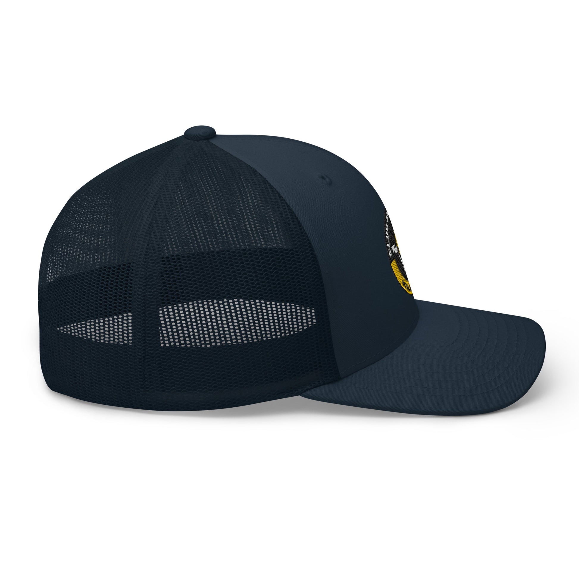 Club Amber Basketball Kilkenny Trucker Cap - Designed by Moon Behind The Hill Available to Buy at a Discounted Price on Moon Behind The Hill Online Designer Discount Store