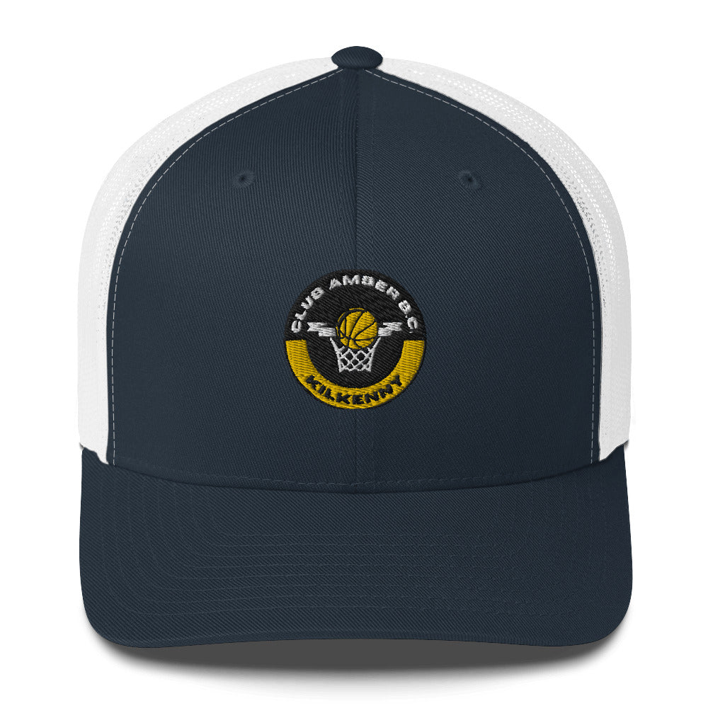 Club Amber Basketball Kilkenny Trucker Cap - Designed by Moon Behind The Hill Available to Buy at a Discounted Price on Moon Behind The Hill Online Designer Discount Store