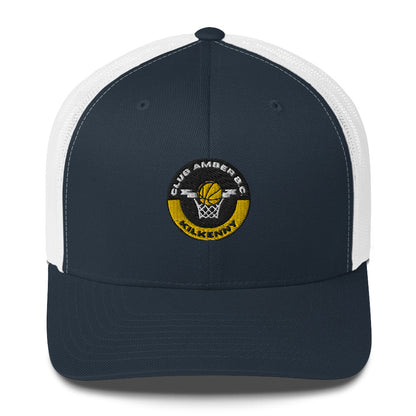 Club Amber Basketball Kilkenny Trucker Cap - Designed by Moon Behind The Hill Available to Buy at a Discounted Price on Moon Behind The Hill Online Designer Discount Store