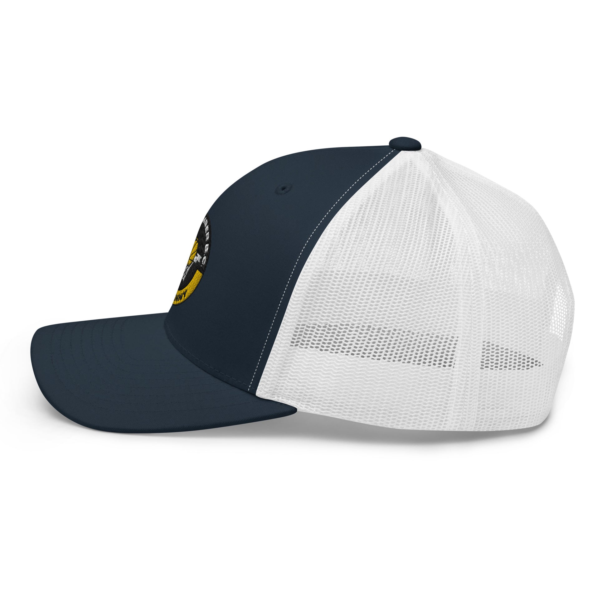 Club Amber Basketball Kilkenny Trucker Cap - Designed by Moon Behind The Hill Available to Buy at a Discounted Price on Moon Behind The Hill Online Designer Discount Store