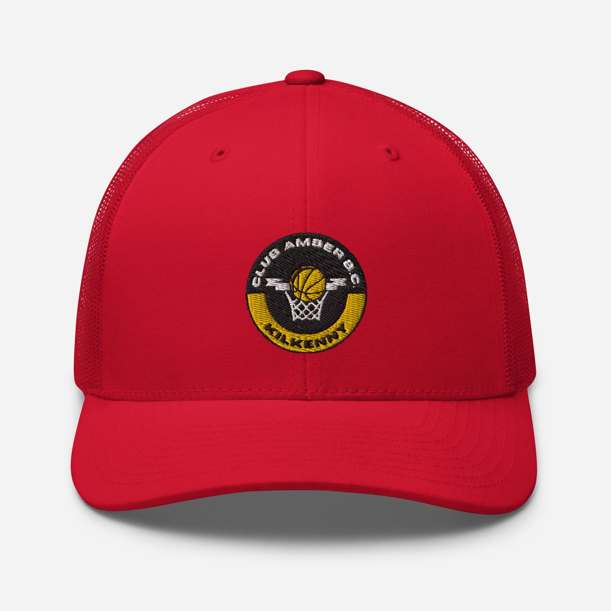 Club Amber Basketball Kilkenny Trucker Cap - Designed by Moon Behind The Hill Available to Buy at a Discounted Price on Moon Behind The Hill Online Designer Discount Store