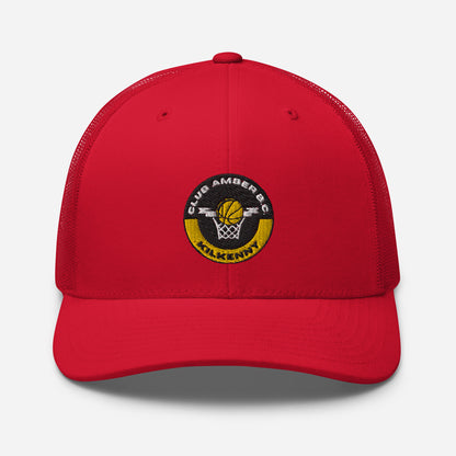 Club Amber Basketball Kilkenny Trucker Cap - Designed by Moon Behind The Hill Available to Buy at a Discounted Price on Moon Behind The Hill Online Designer Discount Store