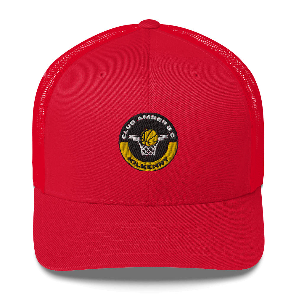 Club Amber Basketball Kilkenny Trucker Cap - Designed by Moon Behind The Hill Available to Buy at a Discounted Price on Moon Behind The Hill Online Designer Discount Store