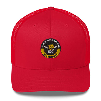 Club Amber Basketball Kilkenny Trucker Cap - Designed by Moon Behind The Hill Available to Buy at a Discounted Price on Moon Behind The Hill Online Designer Discount Store