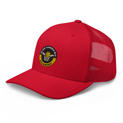 Club Amber Basketball Kilkenny Trucker Cap - Designed by Moon Behind The Hill Available to Buy at a Discounted Price on Moon Behind The Hill Online Designer Discount Store