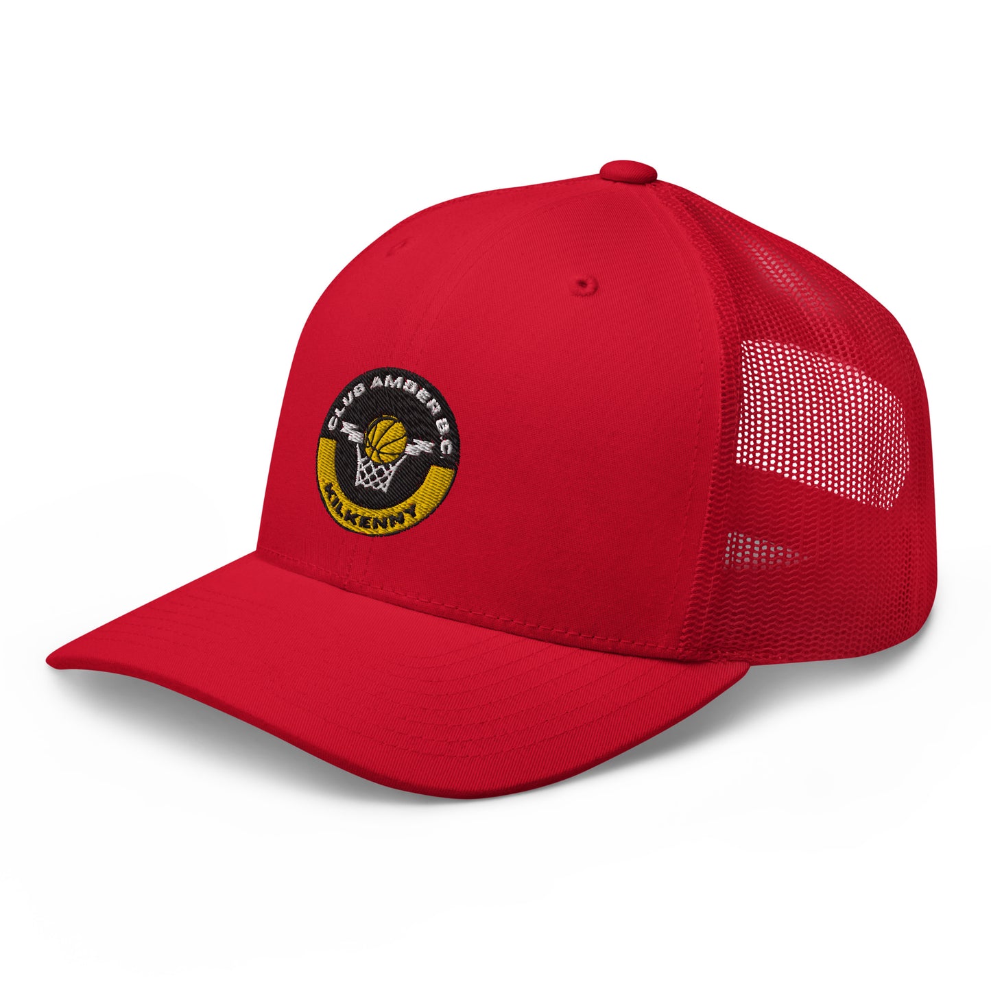 Club Amber Basketball Kilkenny Trucker Cap - Designed by Moon Behind The Hill Available to Buy at a Discounted Price on Moon Behind The Hill Online Designer Discount Store
