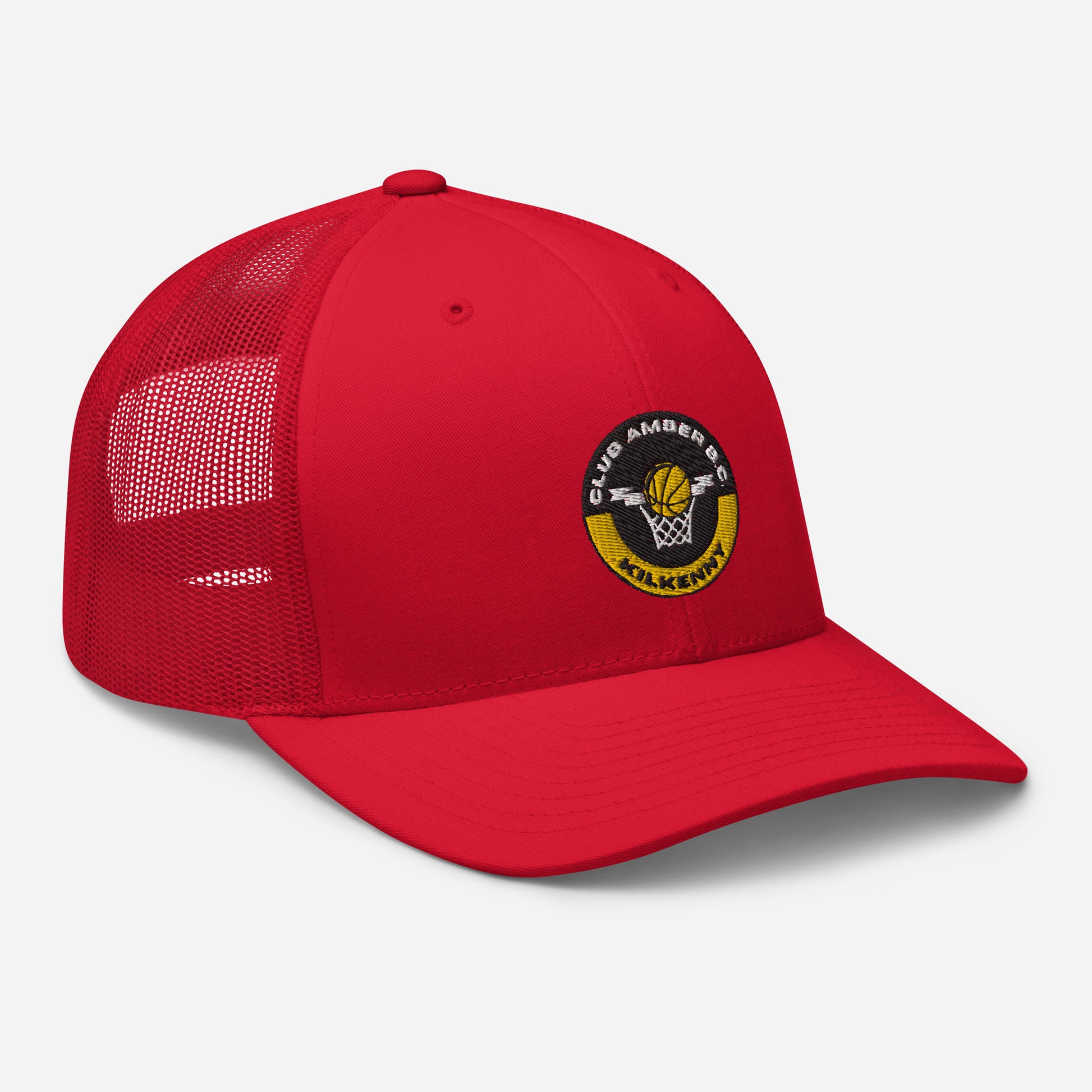 Club Amber Basketball Kilkenny Trucker Cap - Designed by Moon Behind The Hill Available to Buy at a Discounted Price on Moon Behind The Hill Online Designer Discount Store