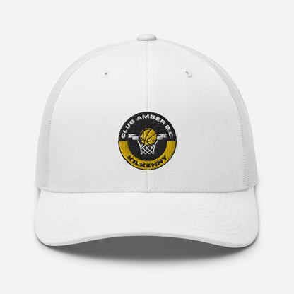 Club Amber Basketball Kilkenny Trucker Cap - Designed by Moon Behind The Hill Available to Buy at a Discounted Price on Moon Behind The Hill Online Designer Discount Store