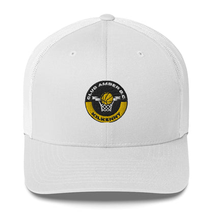 Club Amber Basketball Kilkenny Trucker Cap - Designed by Moon Behind The Hill Available to Buy at a Discounted Price on Moon Behind The Hill Online Designer Discount Store
