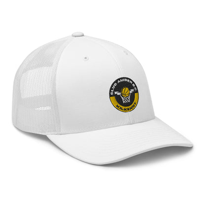 Club Amber Basketball Kilkenny Trucker Cap - Designed by Moon Behind The Hill Available to Buy at a Discounted Price on Moon Behind The Hill Online Designer Discount Store