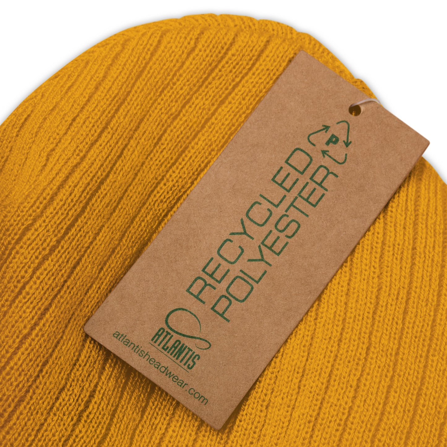 Club Amber Basketball Kilkenny Ribbed Knit Beanie Hat - Designed by Moon Behind The Hill Available to Buy at a Discounted Price on Moon Behind The Hill Online Designer Discount Store