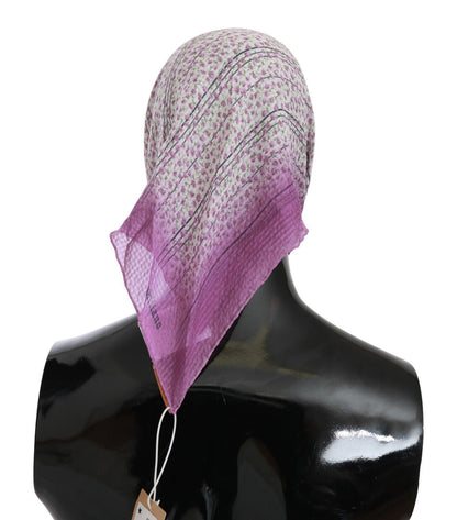 Pink Bandana Head Wrap Foulard Square Scarf