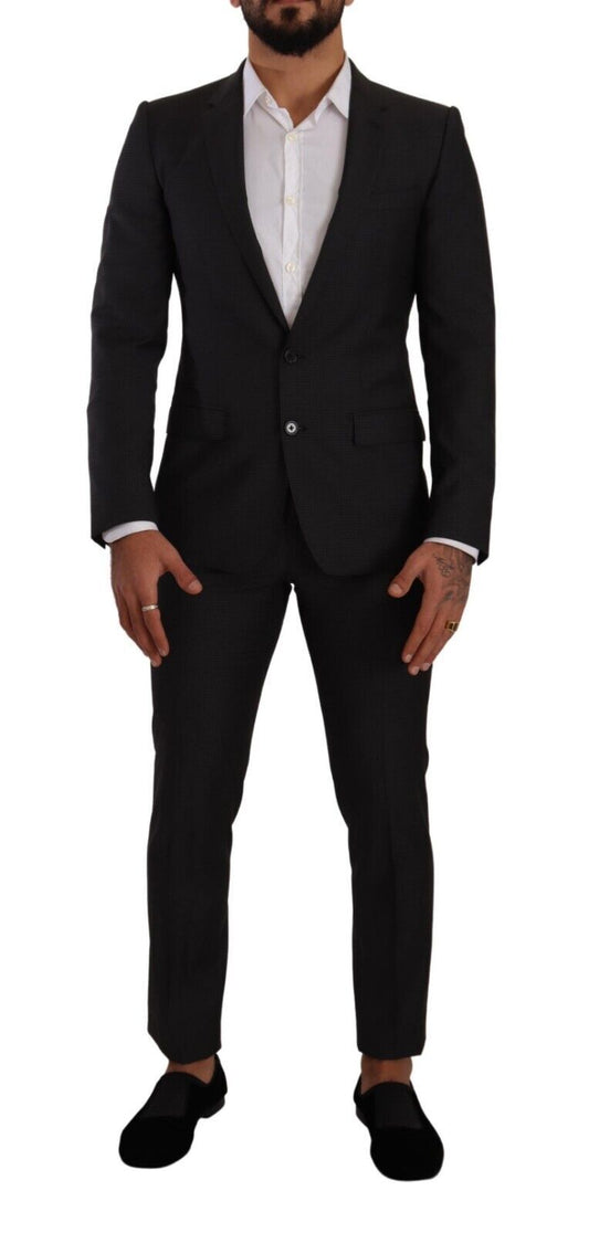 Dolce & Gabbana Men's Black MARTINI Single Breasted 2 Piece Suit