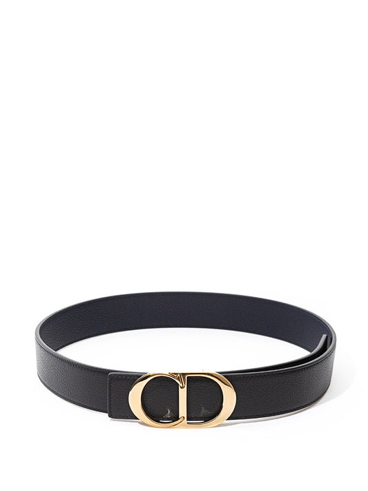 Dior Black Leather Belt