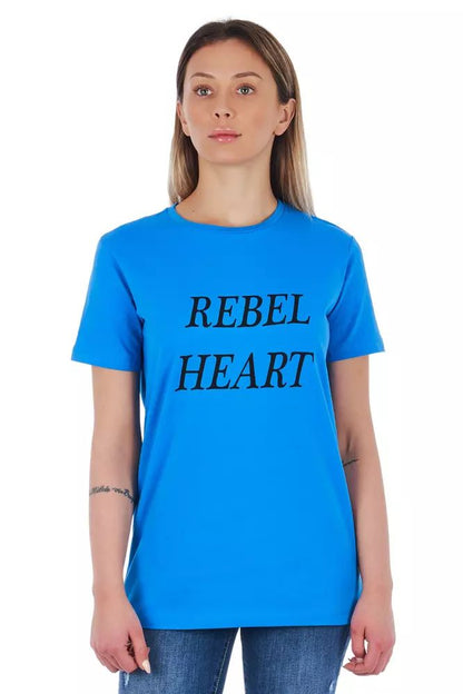 Blue Rebel Print T-Shirt